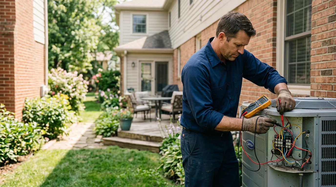 HVAC technician working near Flasher, ND